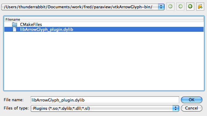 Programming-Compiling Paraview 3.8.1 for OS X 10.6.4 tools-manage plugins - load new.png