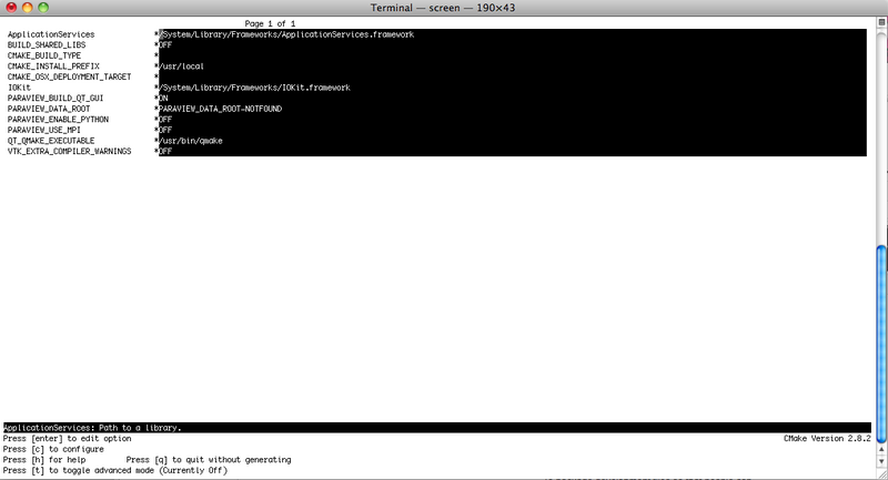 File:Programming-Compiling Paraview 3.8.1 for OS X 10.6.4 ccmake paraview basic var list screenshot.png